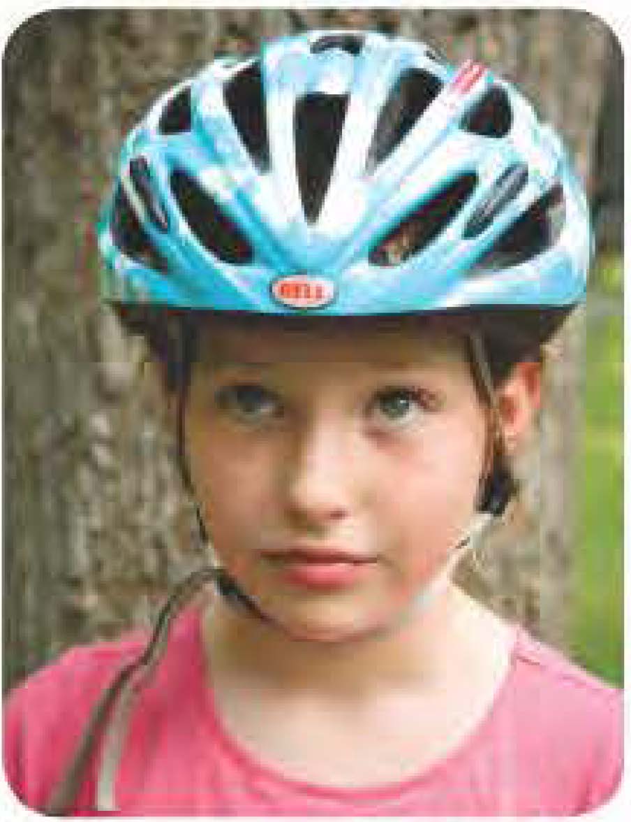 Figure from Safe Kids — Helmet Fit Test (English / Spanish)